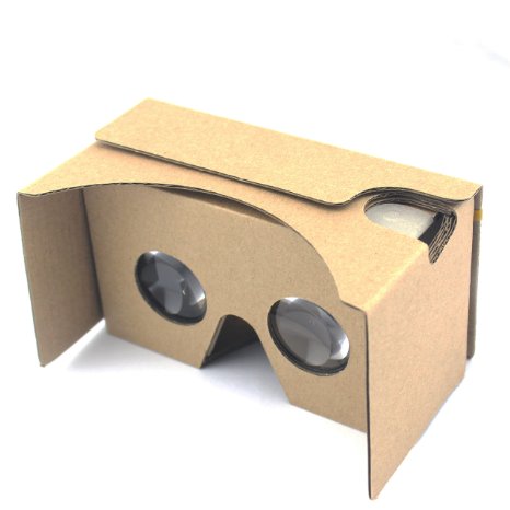 Google Cardboard V20 3D Glasses VR Virtual Reality Cardboard Kit--Inspired by Google Cardboard v2--Fit for 3--6inch Screen
