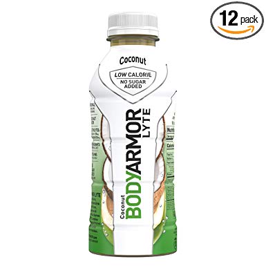 BODYARMOR LYTE Sports Drink Low-Calorie Sports Beverage, Coconut, Natural Flavors With Vitamins, Potassium-Packed Electrolytes, No Preservatives, Perfect For Athletes, 16 Fl Oz (Pack of 12)