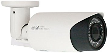 GW Security Inc GW808H 1/3-Inch Color SONY CMOS Outdoor Camera, 1000 TV lines, 2.8 to 12mm Manual Varifocal Lens, 42 LEDs, 114-Feet IR Distance (Colorful)