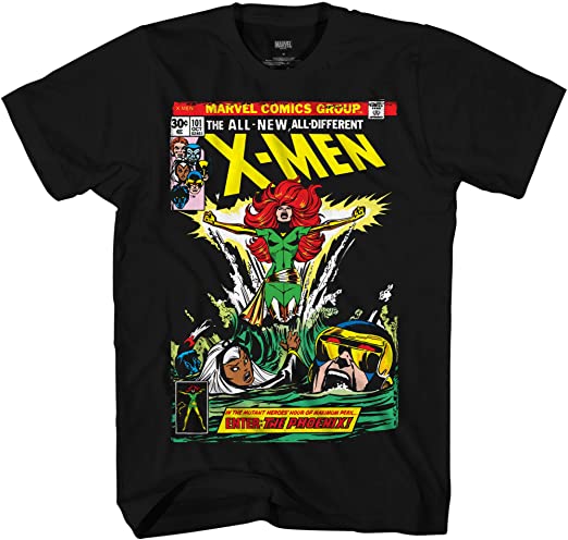 Marvel Mens Comics Group Shirt - X-Men Phoenix Mens Tee - Throwback Classic T-Shirt