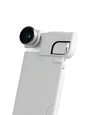 olloclip 4-In-1 Lens and Quick-Flip Case for and Pro-Photo Adapter - iPhone 5/5s - Retail Packaging - Silver Lens/White Clip/White Case