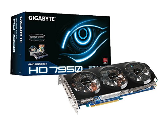 Gigabyte AMD Radeon HD 7950 3GB GDDR5  DVI-I/HDMI/2x Mini-Displayport PCI-Express Graphic Card GV-R795WF3-3GD