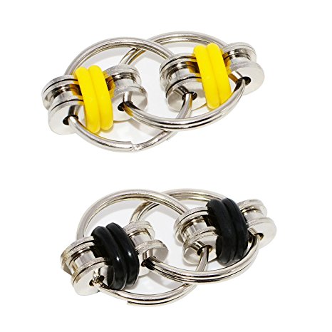 SENQIAO Flippy Chain Fidget Toy with Durable Rust Resistant Rings and Chain Parts Perfect Device