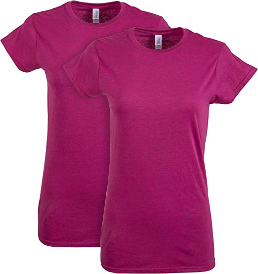 Gildan Women's Softstyle Cotton T-Shirt, Style G64000l, 2-Pack