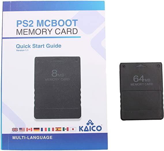 Kaico McBoot FMCB 1.966 64MB Memory Card for Sony Playstation 2 PS2