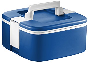 Ozeri FS3-BL Thermomax Stackable Lunch Box and Double-wall Insulated Food Storage Container, Blue