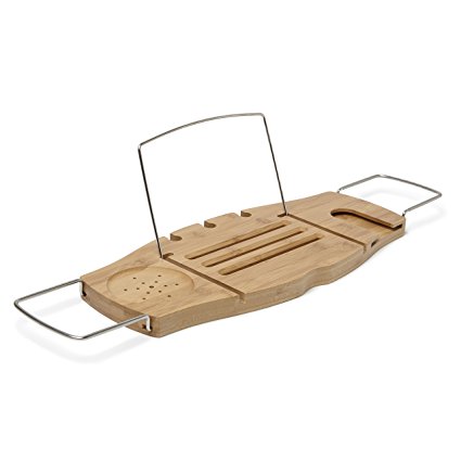 Umbra Aquala Bamboo and Chrome Bathtub Caddy