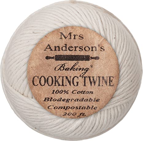Mrs. Anderson’s Baking Cooking Twine, Made in America, All-Natural Cotton, 200-Feet