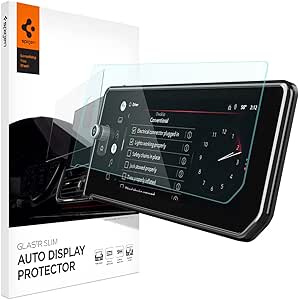 Spigen Tempered Glass Screen Protector [GlasTR Slim] designed for GMC Sierra (2025-2022), Chevrolet Silverado(2025-2022) 13.4 inch Dashboard Touchscreen - Matte/Anti Finger Print