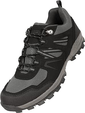 Mountain Warehouse Mcleod Mens Shoes - Lightweight All Season Shoes, Durable Walking Shoes, Breathable Hiking Shoes, Mesh Lining Running Shoes - for Travelling, Camping