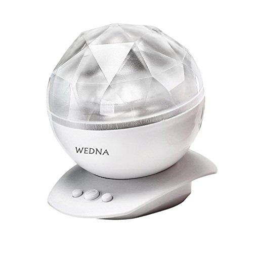 WEDNA Aurora Borealis Star Night Light Projector and Music Player Sleep Aid Light Colorful Starry Night Bed Side Lamp