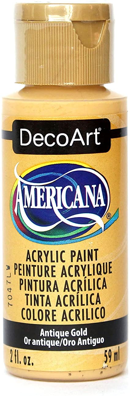 DecoArt Americana Acrylic Paint, 2-Ounce, Antique Gold