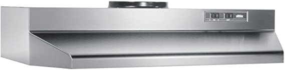 Broan-NuTone 422404 Under Cabinet Range Hood Insert, 24-Inch, Stainless Steel