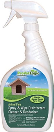 ProVetLogic Pet Spray and Wipe, Disinfectant and Deodorizer, 32 Ounces