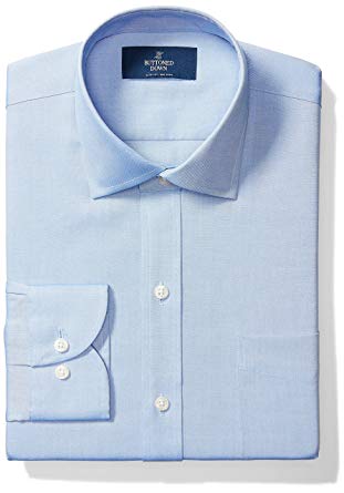 BUTTONED DOWN Men's Slim Fit Spread-Collar Solid Non-Iron Dress Shirt