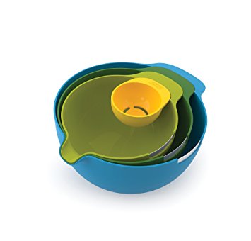 Joseph Joseph 4-Piece Mixing Bowl Set with Egg Yolk Separator Nest Mix