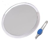 DBTech Large 8 Suction Cup 8X Magnifying Mirror with Precision Tweezers