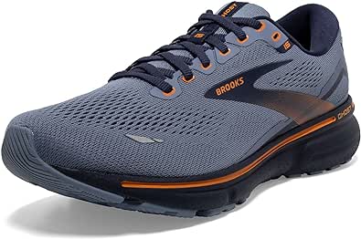 Brooks Men's Ghost 15 Neutral Running Shoe - Flintstone/Peacoat/Oak - 12.5 Wide