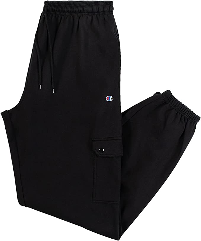 Champion Mens Joggers with Cargo Pockets – Big and Tall Sweatpants for Men