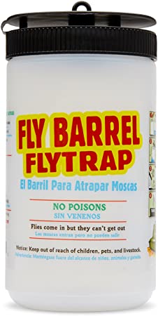 Flies Be Gone Fly Barrel Fly Trap (1) Non Toxic re-usable or Disposable Outdoor Fly Catcher