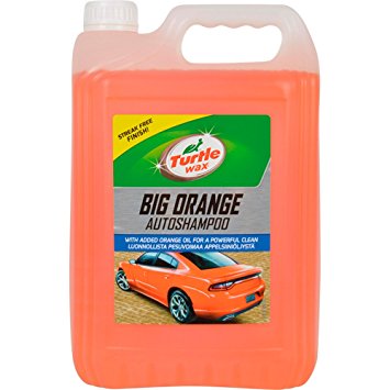 Turtle Wax Big Orange Car Shampoo Cleans with Streak Free Finish 5 Litre