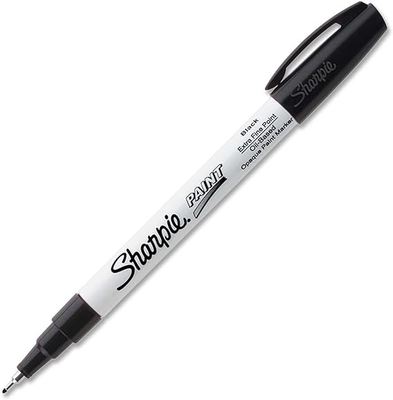 2 PACK: Sharpie Oil Paint Marker Extra Fine Black (SN35526)