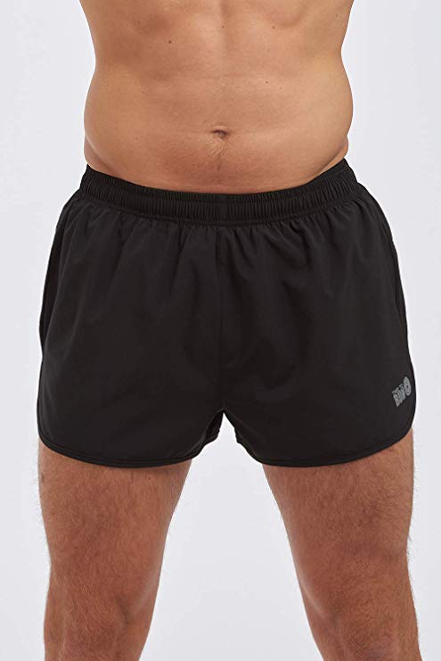 time to run Men's Pace Spirit Running/Gym/Track/Workout Short with Rear Zip Pocket and Inner Lining