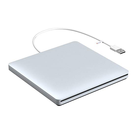 VersionTECH. USB External Slot-in Portable Ultra Slim DVD VCD CD RW Drive Burner Superdrive for Apple MacBook Pro Air iMac Laptop Notebook