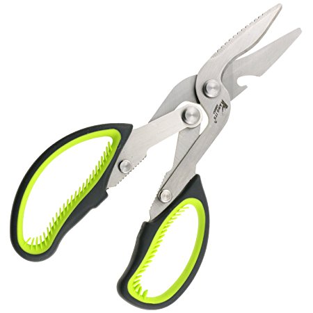 TedGem Kitchen Shears, Stainless Steel Multi Purpose Kitchen Scissors with Sharp Blade, Utility Shears Scissors for Chicken, Poultry, Fish, Meat, Vegetables, Herbs, BBQ's & More