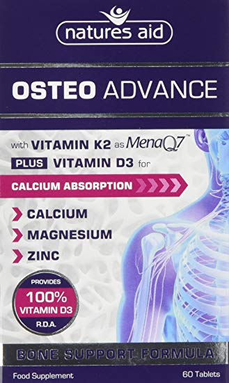 Natures Aid Osteo Advance with MenaQ7 Capsules
