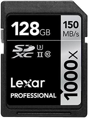 Lexar Professional 128GB 1000x Speed SDXC UHS-II Memory Card