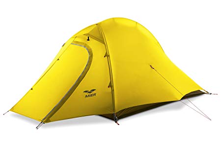 MIER 2 Person Camping Tent with Footprint Waterproof Backpacking Tent, Lightweight & Quick Setup