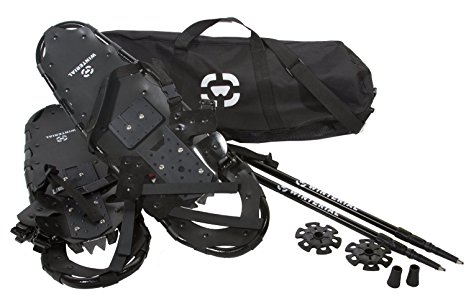 *NEW and IMPROVED 2017 Model* Winterial All Terrain Adult Snowshoes with Poles and Carry Bag
