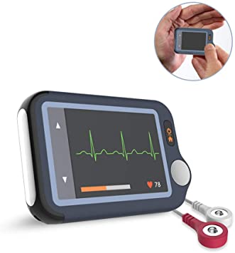 ECG Monitor - EKG with APP & PC Software - Detection in 30S/60S/5Mins, Cable & Cable Free Operation Heart Health Tracker