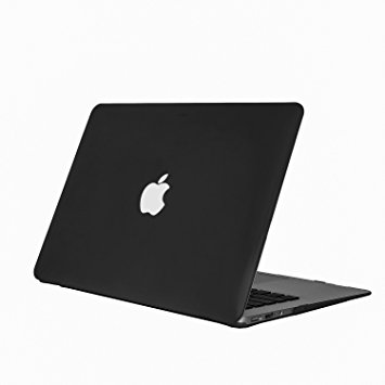 Macbook Air 13 case,Leimi Rubberized Hard Matte Case Cover for Apple MacBook Air 13.3" (Models: A1369 and A1466)-Black