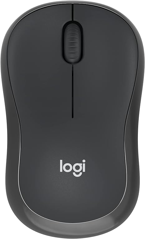 Logitech M240 Silent Bluetooth Mouse, Wireless, Compact, Portable, Smooth Tracking, 18-Month Battery, for Windows, macOS, ChromeOS, Compatible with PC, Mac, Laptop, Tablets - Graphite