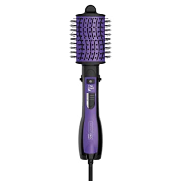 INFINITIPRO BY CONAIR Detangling Hot Air Brush, Wet / Dry Styler, Hair Dryer and Volumizer Hot Air Brush, Hot Air Brush with The Knot Dr. Flexalite Bristles for painless detangling