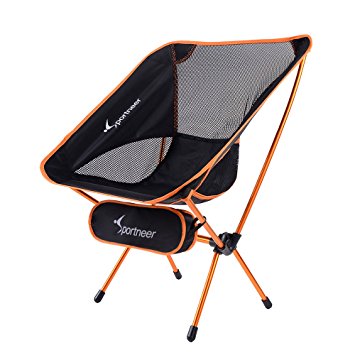 Sportneer Portable Lightweight Folding Camping Chair for Backpacking, Hiking, Picnic