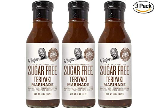 G Hughes Sugar Free Original Teriyaki Sauce 13 oz (3 Pack)