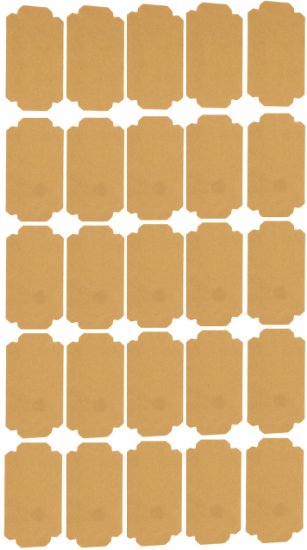 Fancy Shape Kraft Paper Labels for Essential Oil Bottle Labeling 250 Labels