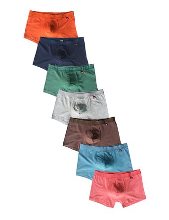 7 Pack Sexy Soft Super Cotton Colorful Men's Trunks