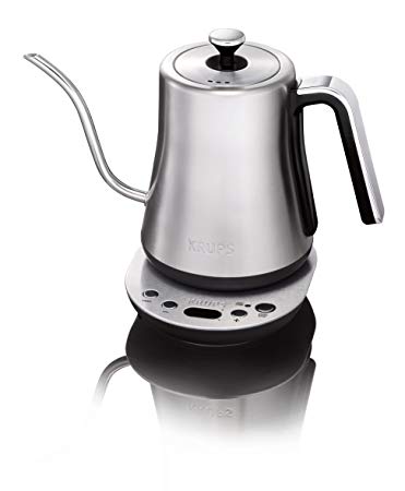 Krups BW760D51 Gooseneck Electric Kettle, 1.2 L Capacity, Stainless Steel