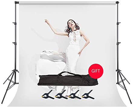 BEIYANG Backdrop Stand,7.5FTx10FT Photography Backdrops Stand Adjustable Photography Studio Background Support System Kit with Carrying Bag for Photo Video Shooting