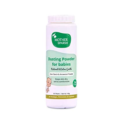 Mother Sparsh Talc-Free Natural Dusting Powder for Babies, 100 g