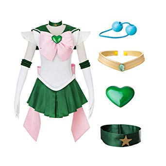 DAZCOS Kids Size Girls SuperS Jupiter Makoto Kino Cosplay Costume Sailor Dress