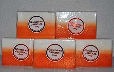 5 Bars Kojic Acid & Glutathione Dual Whitening/bleaching Soap Appx. 150gms