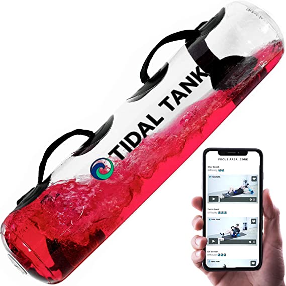 Tidal Tank - Aqua Instead of Sand Bag - Adjustable Aquabag and Power Bag with Water - Core and Balance Trainer - Portable Stability Fitness Equipment