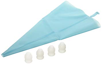 Weetiee Pastry/Cake/Cupcake Decorating Silicone Icing Piping Bags with Bonus 6 Couplers Suitable for Wilton, Standard