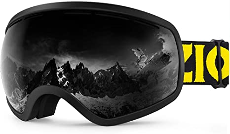 Zionor X10 Ski Snowboard Snow Goggles OTG for Men Women Youth Anti-fog UV Protection Helmet Compatible