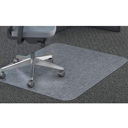 GIOVARA Clear Chair Mat for Low-Medium Pile Carpet Floors, 90x120cm (3'x4'), Rectangular, High Impact Strength, Non-Slip, Non-Recycling Material